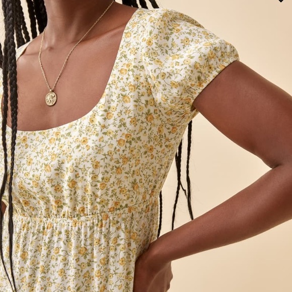 🌼NWT Reformation Zello dress, Bridgerton style empire waist. Size large - Picture 4 of 10